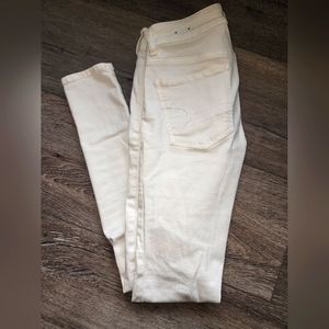 american eagle size 4 white jegging